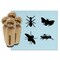 Ant Grasshopper Fly Bee Bug Insect Rubber Stamp Set for Stamping Crafting Planners
